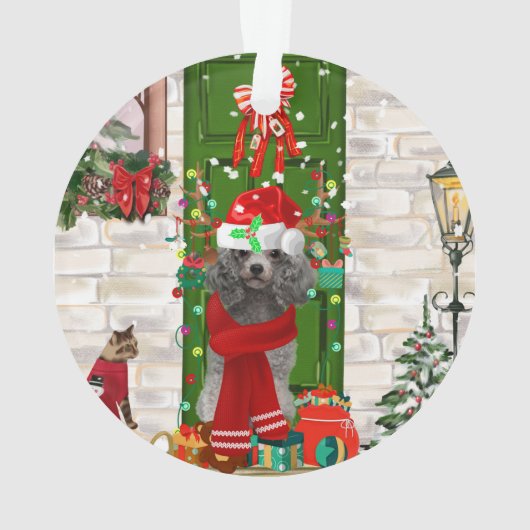 Poodle Christmas Ornament (Rückseite)