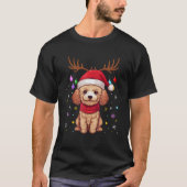 Poodle Christmas Ornaments Funny Reindeer Dog Love T-Shirt (Vorderseite)