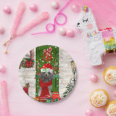 Poodle Christmas Pappteller (Party)