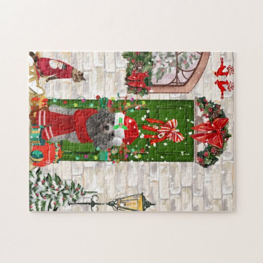 Poodle Christmas Puzzle (Horizontal)