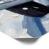 Poodle Christmas Red Truck Holiday Poster (Ecke)