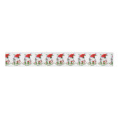 Poodle Christmas Ripsband (Vorderseite)