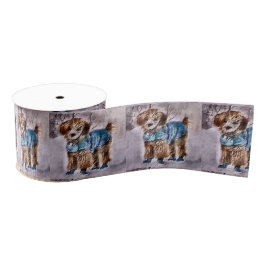 Poodle Christmas Ripsband