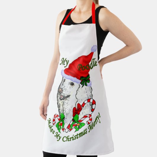 Poodle Christmas Schürze (InSitu)