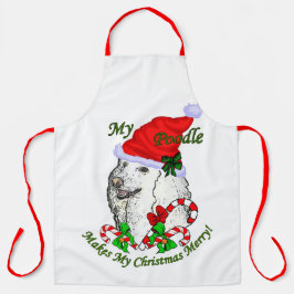 Poodle Christmas Schürze