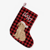 Poodle Christmas Strumpf Kleiner Weihnachtsstrumpf (Vorderansicht (hängend))