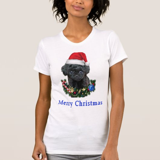 Poodle Christmas T - Shirt (Vorderseite)