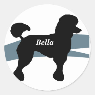 Poodle Circle Aufkleber