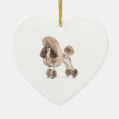 Poodle — Coat anzeigen Keramikornament (Vorne)
