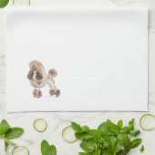 Poodle — Coat anzeigen Küchentuch (Gefaltet)