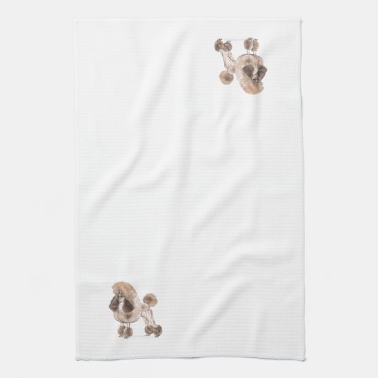 Poodle — Coat anzeigen Küchentuch (Vertikal)