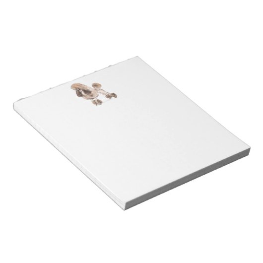 Poodle — Coat anzeigen Notizblock (angewinkelt)