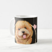 Poodle Cockerpoo Welpe Hund jeden Snack, den Sie m Kaffeetasse (Vorderseite Links)