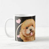 Poodle Cockerpoo Welpe Hund jeden Snack, den Sie m Kaffeetasse (Links)