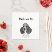 Poodle Cocktail Napkins Serviette (Beispiel)