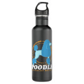 Poodle Cooler Hund | Poodles Edelstahlflasche (Vorderseite)