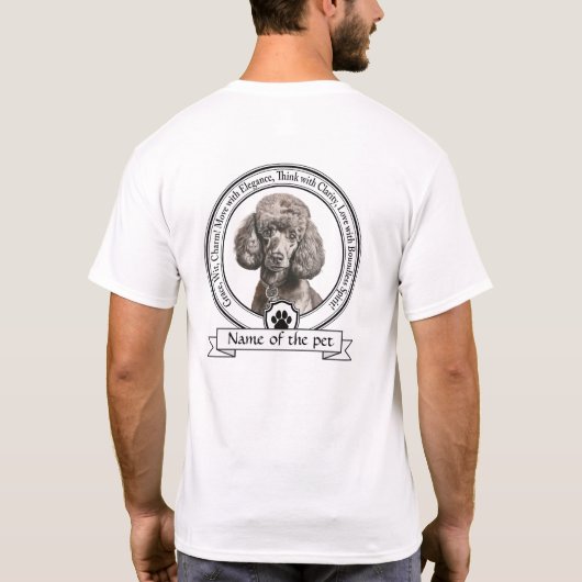 Poodle Credo T-Shirt (Rückseite)