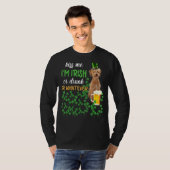 Poodle Crossbreed Küss mir, ich bin irisch oder Be T-Shirt (Vorne ganz)