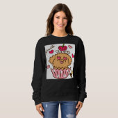 Poodle Cupcake Sweatshirt (Vorne ganz)