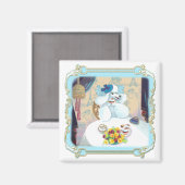 Poodle Cupcake Tee Party Magnet (Vorderseite/Rückseite)