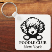 Poodle Custom Club Theme Schlüsselanhänger (Vorderseite)