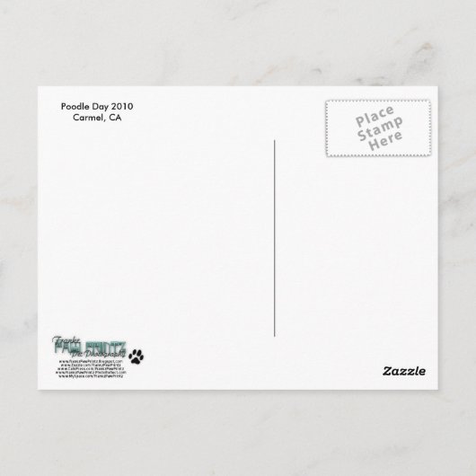 Poodle Day 2010 #11 Postkarte (Rückseite)