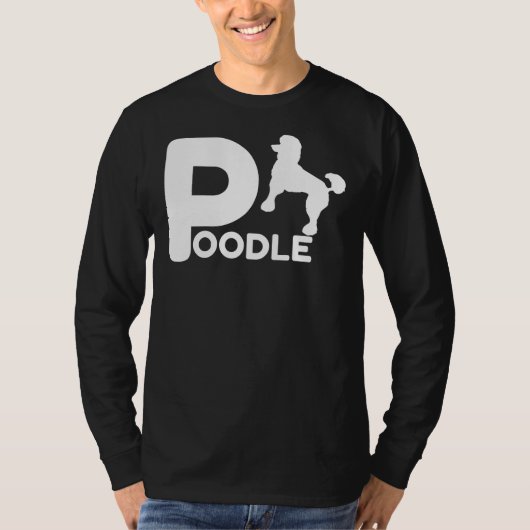 Poodle Design Pet Lover Eigentümer Hund Geschenk I T-Shirt (Vorderseite)