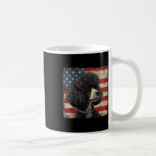 Poodle Dog American Patriot Independence Day Men B Kaffeetasse