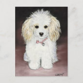 Poodle Dog Art Postkarte (Vorderseite)