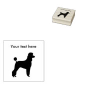 Poodle Dog Breed Gummistempel (Stempel)