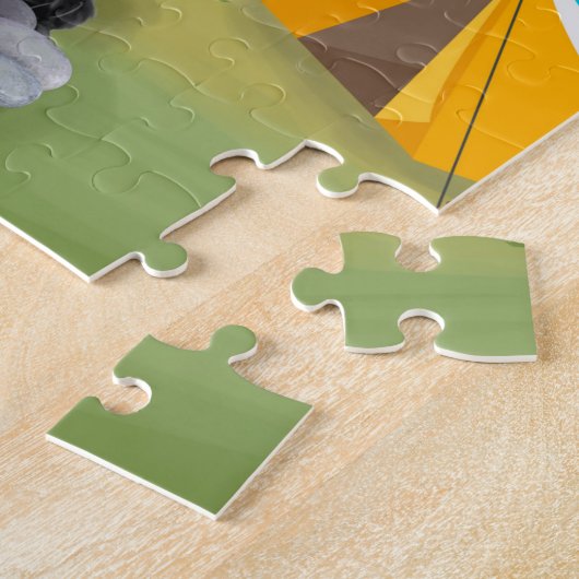 Poodle Dog Camping  Puzzle (Seite)