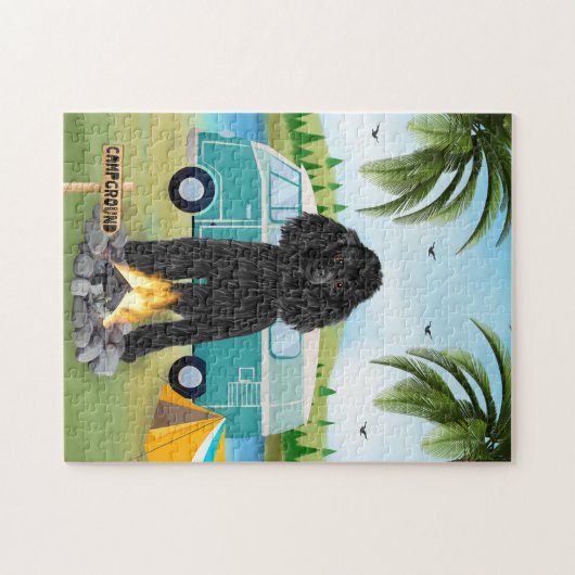 Poodle Dog Camping Puzzle (Horizontal)