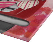 Poodle Dog Car mit Herzvalentiner Schneidebrett (Ecke)