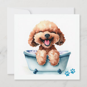 Poodle Dog Card
