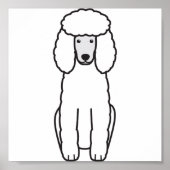 Poodle Dog Cartoon Poster (Vorne)