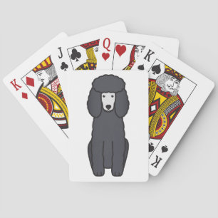Poodle Dog Cartoon Spielkarten