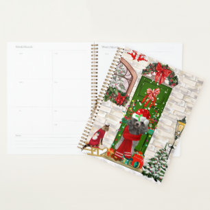 Poodle Dog Christmas Planer