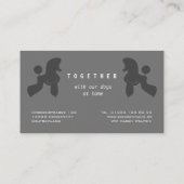 Poodle Dog Couple Visitenkarte (Rückseite)