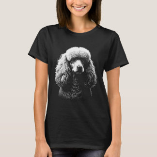 Poodle Dog Dark Art Women’s Black Tee