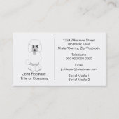 Poodle Dog Design Dog Groomor Visitenkarte (Vorderseite)