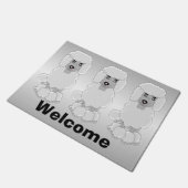 Poodle Dog Design Fußmatte (Schrägansicht)