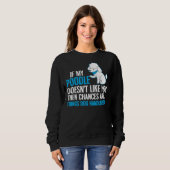 Poodle Dog Design Handler sagen Sweatshirt (Vorne ganz)