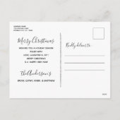 Poodle Dog Elegant Wreath Frohe Weihnachten (Rückseite)