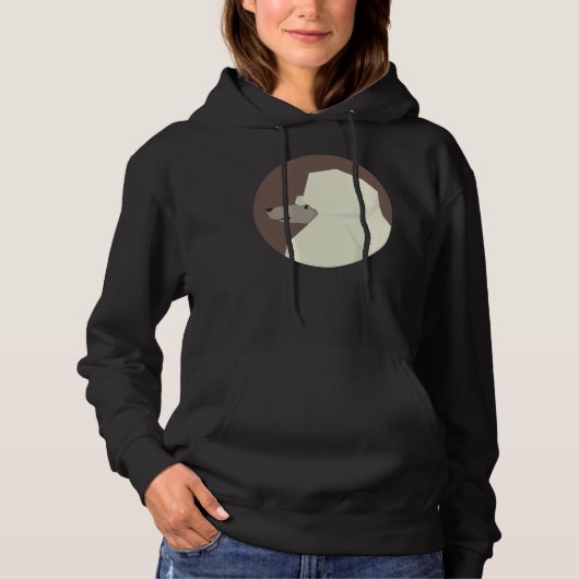 Poodle Dog Face Hoodie (Vorderseite)