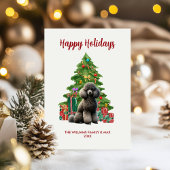 Poodle Dog Familie Weihnachten