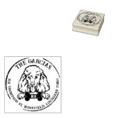 Poodle Dog Family Rücksendeadresse Gummistempel (Stempel)