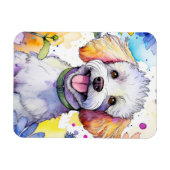 Poodle Dog Foto Magnet (Horizontal)