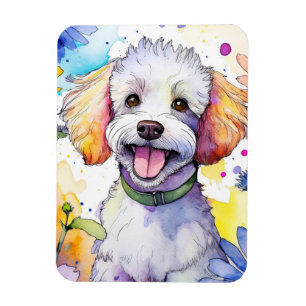 Poodle Dog Foto Magnet