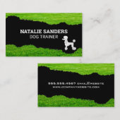 Poodle Dog | Grasknoteneffekt Visitenkarte (Vorne/Hinten)