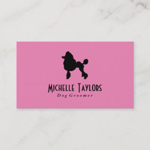Poodle   Dog Groomer Visitenkarte
